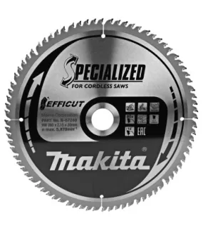 MAKITA Acc. Disco TCT 260x80T Madera Efficut